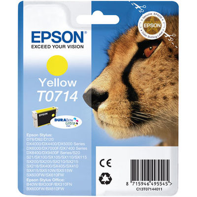 Cartus Imprimanta YELLOW C13T07144011 5,5ML ORIGINAL EPSON STYLUS D78