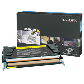 Toner imprimanta YELLOW C736H2YG 10K ORIGINAL LEXMARK C736N