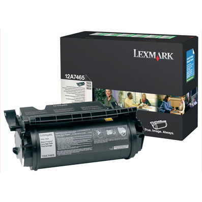 Toner imprimanta Lexmark 12A7465 Negru