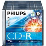 Philips CD-R 700MB-80min  Slimcase, 52x, PHILIPS