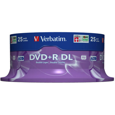 DVD+R 8.5GB 8x Double Layer Matt Silver Spindle 25 buc.