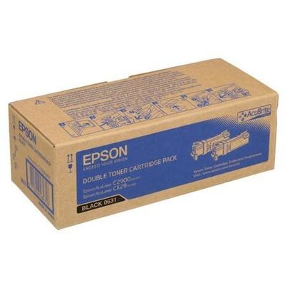 Toner imprimanta Epson TWIN PACK BLACK C13S050631 2X3K ORIGINAL ACULASER C2900N