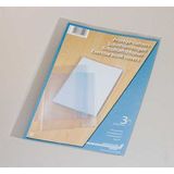 Aurora Coperta PP - 120 microni, pentru caiet A4, 3 buc/set, Aurora - transparent cristal