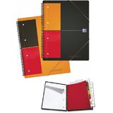 Oxford Caiet A4, spirala dubla, 80 file - 80g/mp, 4 perf., coperta PP, Oxford Meetingbook - matematica