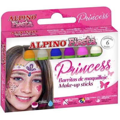 Creioane machiaj, 6 culori/cutie, ALPINO Princess