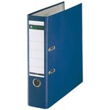 Leitz Biblioraft A4, plastifiat PP/paper, margine metalica 80 mm, Leitz 180 - albastru