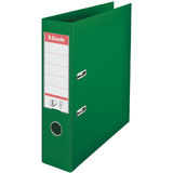 Esselte Biblioraft A4, plastifiat PP/PP, margine metalica, 75 mm, Esselte No. 1 Power - verde