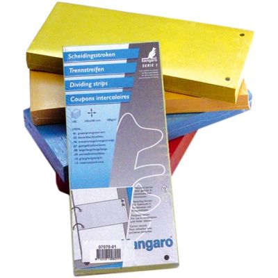 Separatoare carton pentru biblioraft, 180 g/mp, 105 x 240 mm, 100/set, Kangaro - chamois