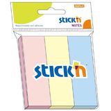 Hopax Stick notes index 76 x 25 mm, 3 x 50 file/set, Stick'n - 3 culori pastel