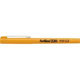 Artline Liner Artline 220, varf fetru 0.2mm - galben