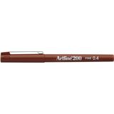 Artline Liner Artline 200, varf fetru 0.4mm - maro