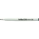 Artline Liner Artline 210, varf fetru 0.6mm - negru