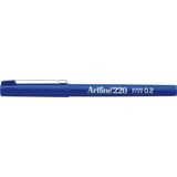 Artline Liner Artline 220, varf fetru 0.2mm - albastru