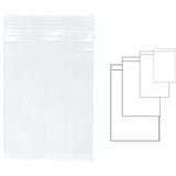 Kangaro Pungi plastic cu fermoar pentru sigilare, 120 x 180 mm, 100 buc/set, Kangaro - transparente