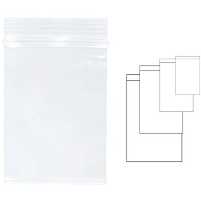 Pungi plastic cu fermoar pentru sigilare, 230 x 320 mm, 100 buc/set, Kangaro - transparente