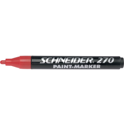 Marker cu vopsea  Schneider Maxx 270, varf rotund 1-3mm - rosu