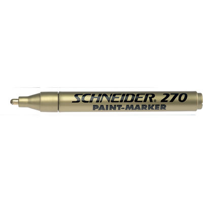 Marker cu vopsea  Schneider Maxx 270, varf rotund 1-3mm - auriu