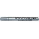 Schneider Marker cu vopsea  Schneider Maxx 270, varf rotund 1-3mm - argintiu