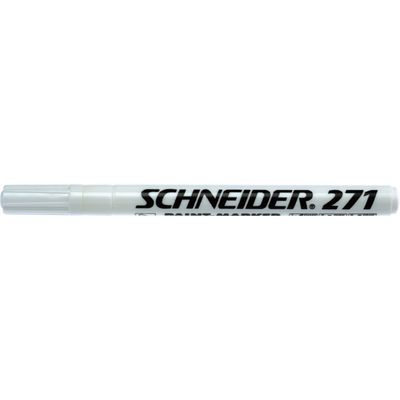 Marker cu vopsea  Schneider Maxx 271, varf rotund 1-2mm - alb