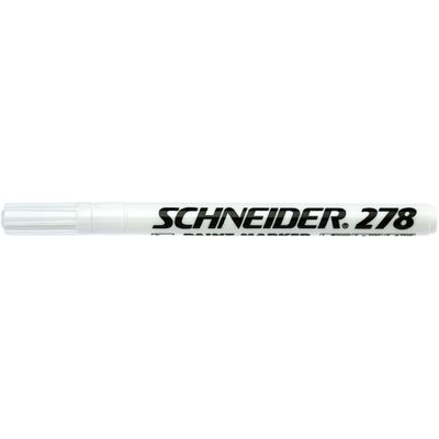 Marker cu vopsea  Schneider Maxx 278, varf rotund 0.8mm - alb