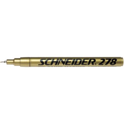 Marker cu vopsea  Schneider Maxx 278, varf rotund 0.8mm - auriu