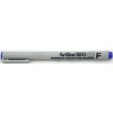 Artline Marker OHP non-permanent Artline 803, varf fin - 0.5mm - albastru