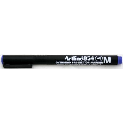 Marker OHP permanent Artline 854, varf mediu - 1.0mm - albastru