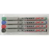 Schneider Universal non-permanent marker Schneider Maxx 225 M, varf 1mm, 4 culori/set - (N, R, A, V)