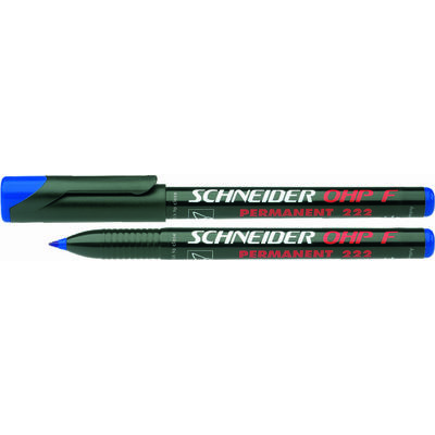 Universal permanent marker Schneider Maxx 222 F, varf 0.7mm - albastru