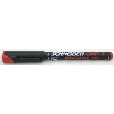 Universal permanent marker Schneider Maxx 220 S, varf 0.4mm - rosu