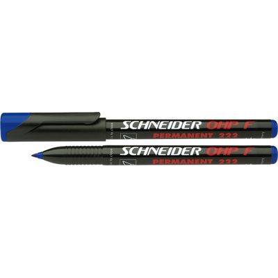 Universal permanent marker Schneider Maxx 220 S, varf 0.4mm - albastru