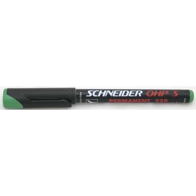 Universal permanent marker Schneider Maxx 220 S, varf 0.4mm - verde