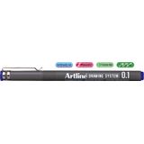 Artline Marker pentru desen tehnic ARTLINE, varf fetru 0.1mm - albastru