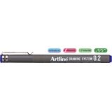 Artline Marker pentru desen tehnic ARTLINE, varf fetru 0.2mm - albastru