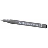 Artline Marker pentru desen tehnic ARTLINE, varf fetru 0.6mm - negru