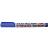 Schneider Marker Schneider Maxx 290, pentru tabla de scris+flipchart, varf rotund 2-3mm - albastru