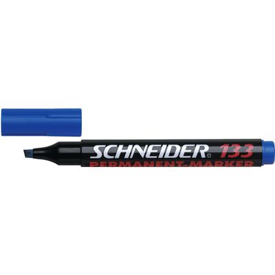 Permanent marker Schneider Maxx 133, varf tesit 1+4mm - negru