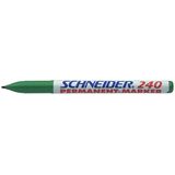 Schneider Permanent marker Schneider Maxx 240, varf rotund 1-2mm - verde