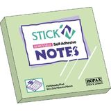 Hopax Notes autoadeziv 76 x 76 mm, 100 file, Stick'n - verde pastel