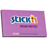 Hopax Notes autoadeziv 76 x 127 mm, 100 file, Stick'n - mov neon