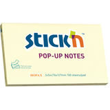 Hopax Notes autoadeziv 76 x 127 mm, 100 file, Stick'n Pop-up - galben pastel