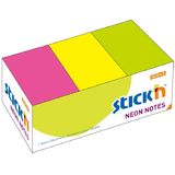 Hopax Notes autoadeziv 38 x 51 mm, 12 x 100 file/set, Stick'n - 3 culori neon