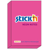 Hopax Notes autoadeziv 76 x 51 mm, 100 file, Stick'n - magenta neon