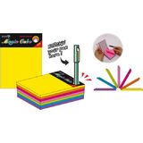 Hopax Magic cube color 101 x 76 mm, 280 file, Stick'n - 7 culori neon