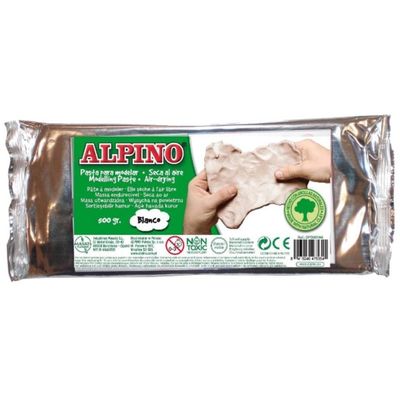 Pasta de modelat, 500 grame, Alpino - alba