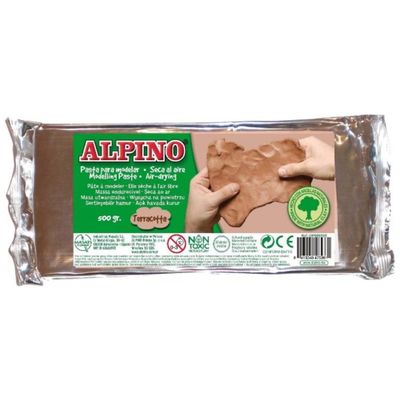 Pasta de modelat, 500 grame, Alpino - terracota