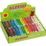 Alpino Display plastelina standard, 24 x 50gr./display, Alpino - 12 culori asortate