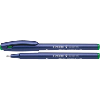 Roller Schneider Topball 847, varf cu bila 0.5mm - scriere verde