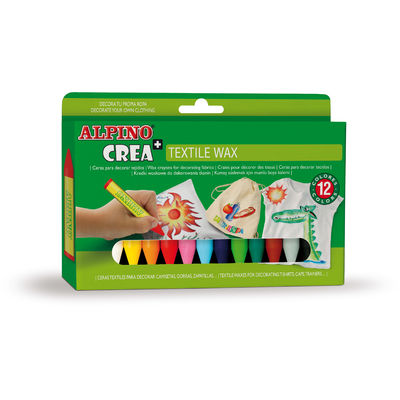 Set Alpino Crea + TEXTILE - creioane cerate