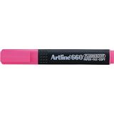 Artline Textmarker Artline 660, varf tesit 1.0-4.0mm - roz fluorescent